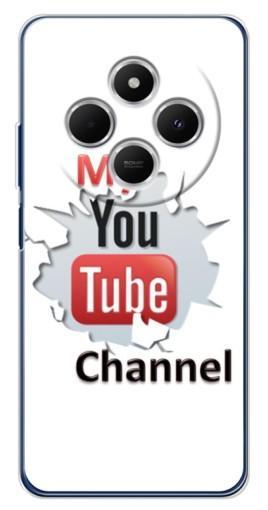 Чехол с печатью "My YouTube" для Tecno Spark 30C