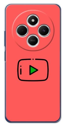 Чехол с принтом "Рисованная кнопка" для Tecno Spark 30C