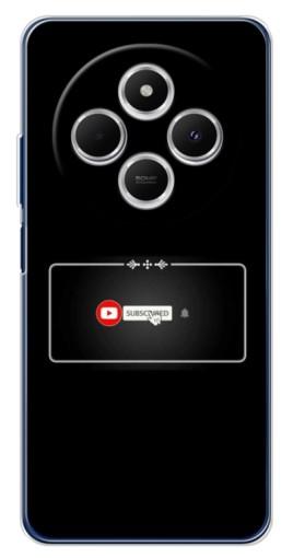 Силиконовый чехол с изображением "subscribed" для Tecno Spark 30C
