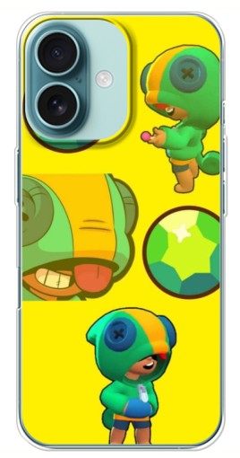 Чехол с принтом "Кристалл и Леон" для iPhone 16 Plus