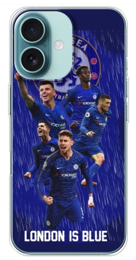 Силиконовый чехол с изображением "London is Blue" для iPhone 16 Plus