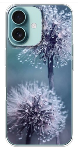 Чехол с печатью "Одуванчик с капельками" для iPhone 16 Plus
