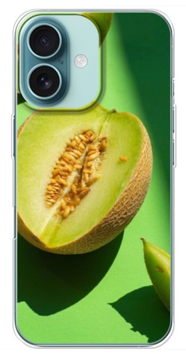 Силиконовый чехол с изображением "Сочная Дыня" для iPhone 16 Plus