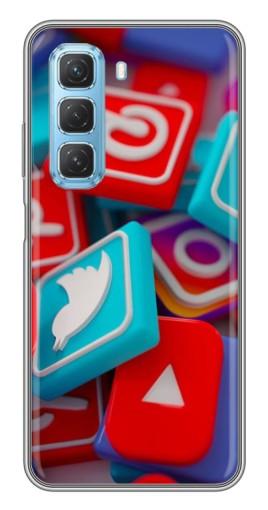 Силиконовый чехол с изображением "3Д эффект" для Infinix Hot 50 5G