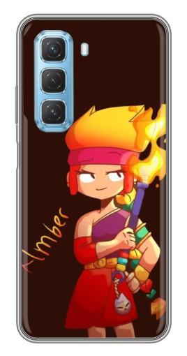 Чехол с картинкой "Amber с факелом" для Infinix Hot 50 5G