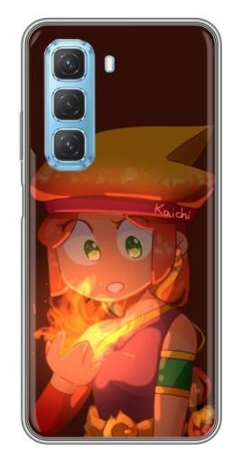 Чехол с принтом "Amber с огнем" для Infinix Hot 50 5G