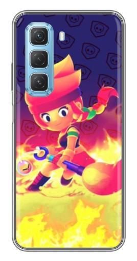 Силиконовый чехол с изображением "Амбер в огне" для Infinix Hot 50 5G