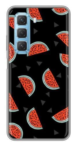 Чехол с принтом "Арбузы на черном" для Infinix Hot 50 5G