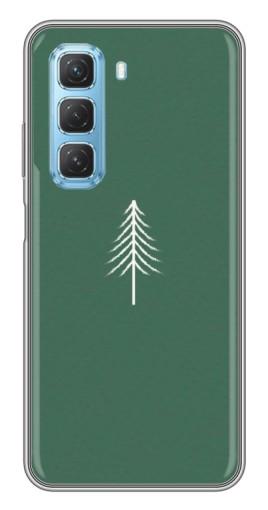 Чехол с принтом "Белая елка" для Infinix Hot 50 5G