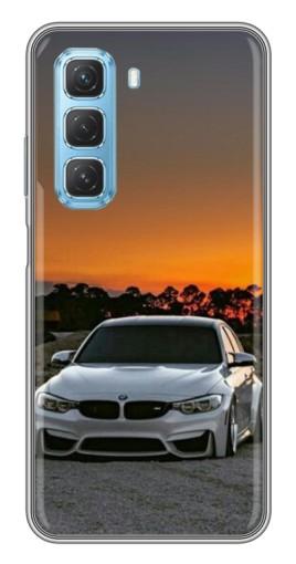 Чехол с картинкой "BMW белая" для Infinix Hot 50 5G