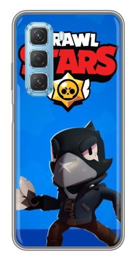 Силиконовый чехол с изображением "Боевой Crow" для Infinix Hot 50 5G