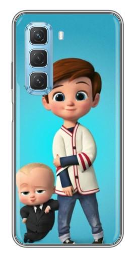 Силиконовый чехол с изображением "Boss and Boy" для Infinix Hot 50 5G