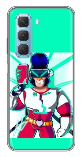 Чехол с принтом "Булл в очках" для Infinix Hot 50 5G