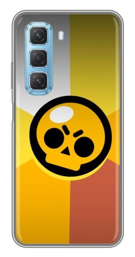 Чехол с печатью "Череп Бравл Старс" для Infinix Hot 50 5G