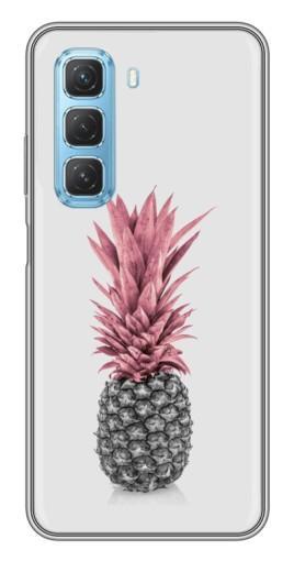 Чехол с картинкой "Чёрно-белый ананас" для Infinix Hot 50 5G
