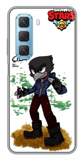 Чехол с печатью "Crow" для Infinix Hot 50 5G