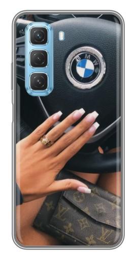 Силиконовый чехол с изображением "Девушка в БМВ" для Infinix Hot 50 5G