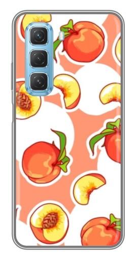 Чехол с картинкой "Дольки персиков" для Infinix Hot 50 5G