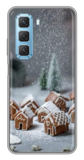 Чехол с печатью "Домики из пряников" для Infinix Hot 50 5G
