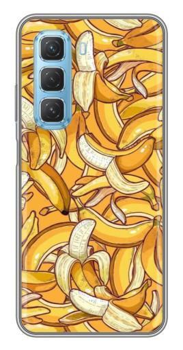 Чехол с картинкой "Фон бананов" для Infinix Hot 50 5G