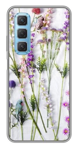 Чехол с картинкой "Фон полевых цветов" для Infinix Hot 50 5G