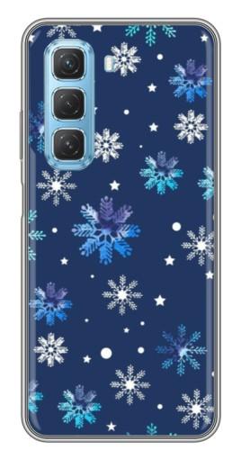 Чехол с принтом "Фон с снежинками" для Infinix Hot 50 5G