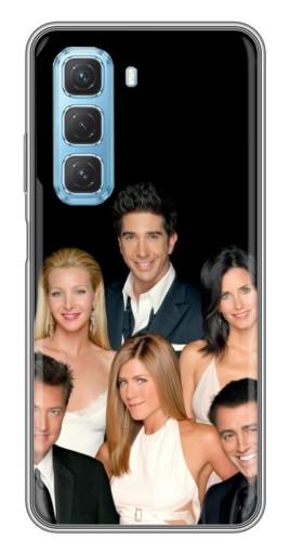 Чехол с картинкой "Фото Друзья" для Infinix Hot 50 5G