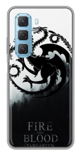 Силиконовый чехол с изображением "Герб Таргариенов" для Infinix Hot 50 5G