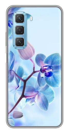 Силиконовый чехол с изображением "Голубые орхидеи" для Infinix Hot 50 5G