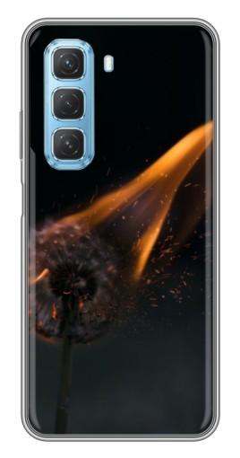 Силиконовый чехол с изображением "Горящий одуванчик" для Infinix Hot 50 5G