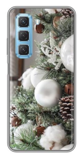 Чехол с картинкой "Игрушки на елке" для Infinix Hot 50 5G