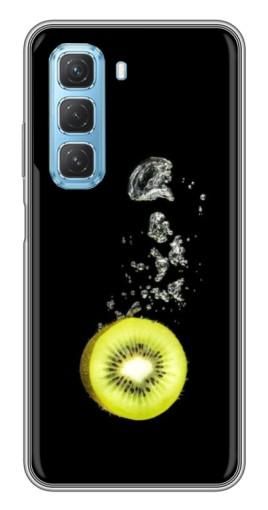 Чехол с картинкой "Киви на черном" для Infinix Hot 50 5G