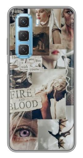 Чехол с картинкой "Коллаж Дейнерис" для Infinix Hot 50 5G