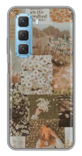 Чехол с печатью "Коллаж ромашек " для Infinix Hot 50 5G