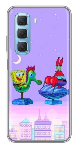 Чехол с принтом "Крабс и Спанч Боб" для Infinix Hot 50 5G
