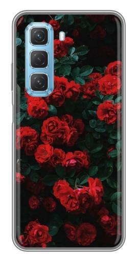 Чехол с печатью "Красные розы" для Infinix Hot 50 5G