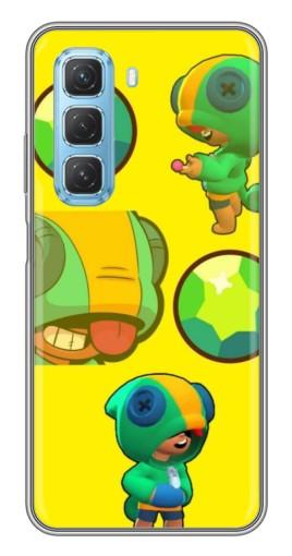 Чехол с картинкой "Кристалл и Леон" для Infinix Hot 50 5G