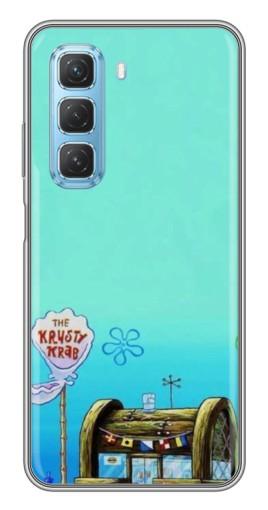 Силиконовый чехол с изображением "Krusty Krab" для Infinix Hot 50 5G
