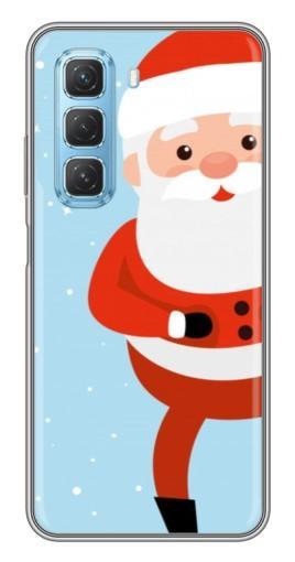 Силиконовый чехол с изображением "Крутой Дед Мороз" для Infinix Hot 50 5G