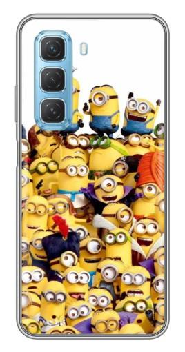 Чехол с картинкой "Куча миньонов" для Infinix Hot 50 5G