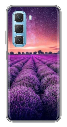 Чехол с печатью "Лавандовое поле" для Infinix Hot 50 5G