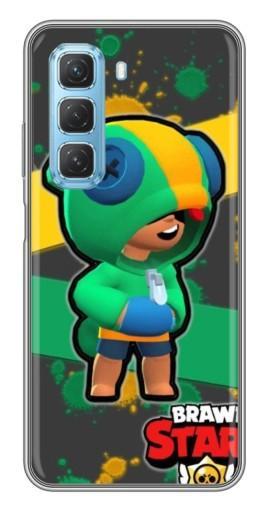 Силиконовый чехол с изображением "Leon Brawl Stars" для Infinix Hot 50 5G