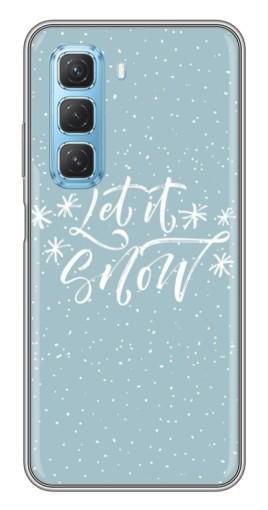 Чехол с картинкой "Let it Snow" для Infinix Hot 50 5G