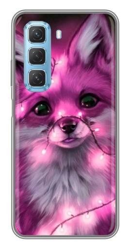 Чехол с картинкой "Лисичка розовая" для Infinix Hot 50 5G