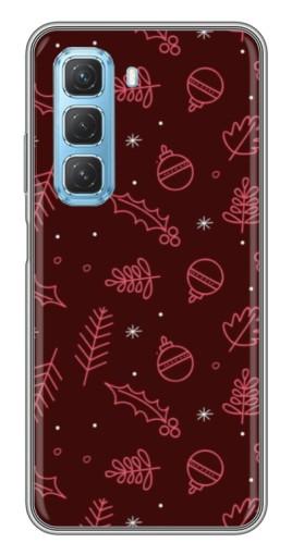 Силиконовый чехол с изображением "Листочки и шары" для Infinix Hot 50 5G
