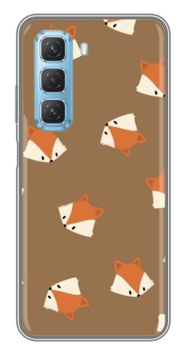 Чехол с картинкой "Лисёнки" для Infinix Hot 50 5G