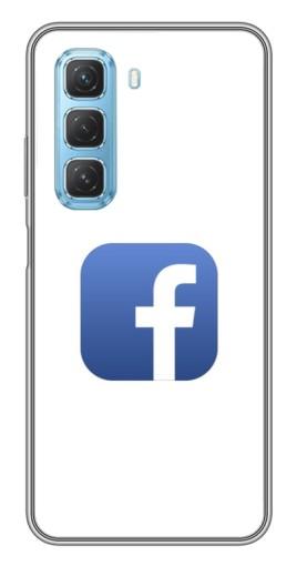 Чехол с картинкой "Лого Фейсбук" для Infinix Hot 50 5G