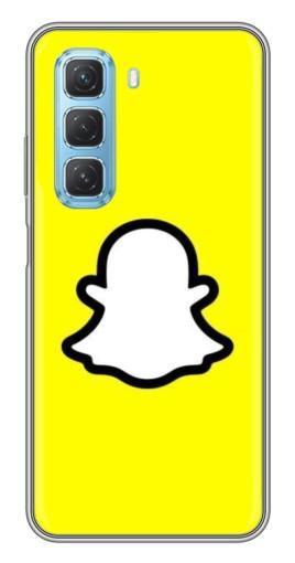 Силиконовый чехол с изображением "Лого Snapchat" для Infinix Hot 50 5G