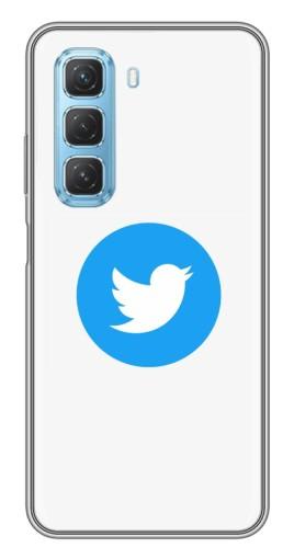 Силиконовый чехол с изображением "Лого Твиттера" для Infinix Hot 50 5G