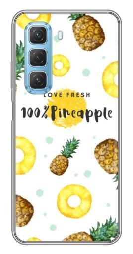 Чехол с принтом "Любовь к ананасам" для Infinix Hot 50 5G